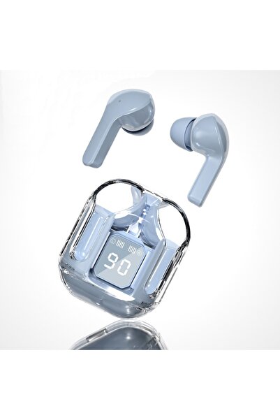 Choice3 Blue Air 31 Wireless Bluetooth Earphone LED Power Digital Display Spo...