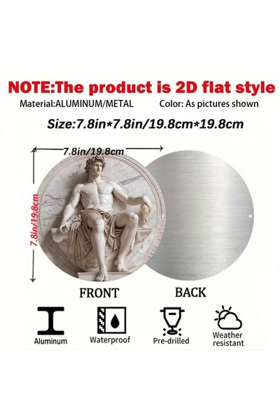 Choice 20x20cm TYA37031-20x20cm 2D Ancient Greek Mythical Sculpture "| Classi...
