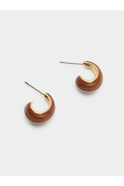 PARFOIS Mineli Açık Halka Küpe