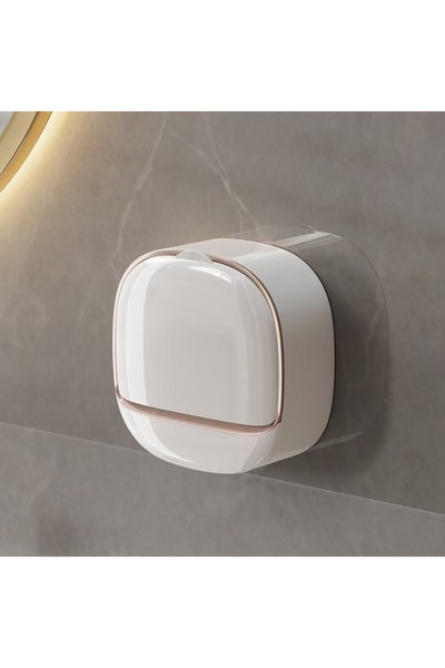 Choice1 Beige Waterproof Soap Box for Shower, Hanging Soap Holder with Draina...