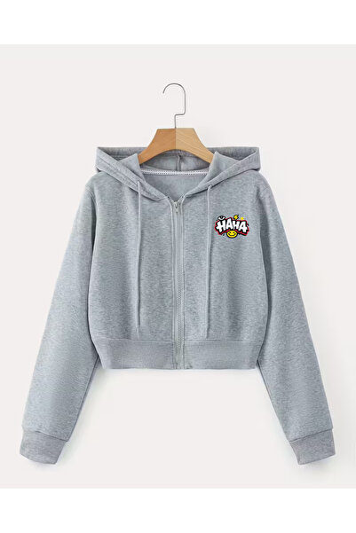haha Printed Jacket for Children