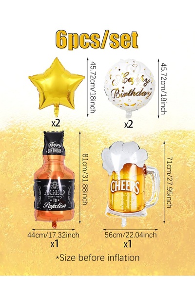 Choice مجموعة أخرى من 6 قطع من كرات الويسكي والبيرة للاحتفال بحفلات أعياد الم...