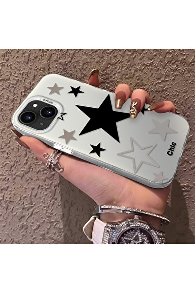 Hontinga حافظة هاتف من السيليكون متوافقة مع هاتف iPhone 13، ذات حافة خلفية صل...