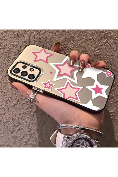 Hontinga حافظة هاتف سامسونج جالاكسي A33 5G متوافقة مع نجوم ملونة من السيليكون...