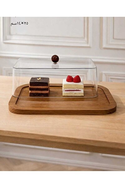 QUEEN Dessert serving dish with a Sheer Acrylic lid
