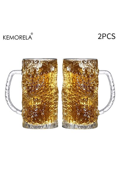 Choice1 400ml 2PCS KEMORELA 1/2PC Pub Beer Glasses Thick-Base Pint Mugs with ...