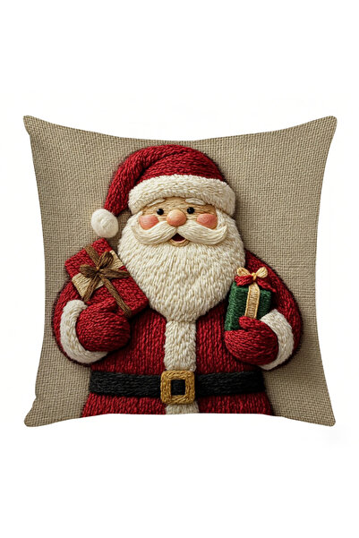 choice2 B 45cm Grey Red Christmas Pillowcase Cartoon Santa Snowman Elk Sofa C...