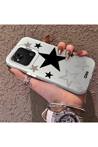 Hontinga حافظة هاتف من السيليكون متوافقة مع هاتف Redmi 10A، ذات حافة صلبة ومض...