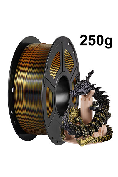 choice2 حرير طباعة ثلاثية الأبعاد من مادة PLA بلونين حرير ذهبي وأسود، وزن 250...