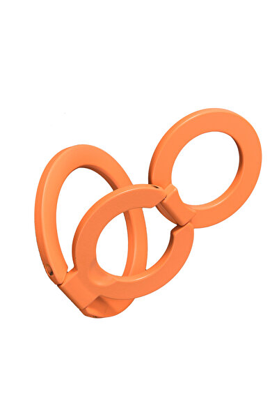 Choice حامل مغناطيسي قوي مزدوج الجوانب برتقالي اللون، مناسب للهواتف المحمولة ...