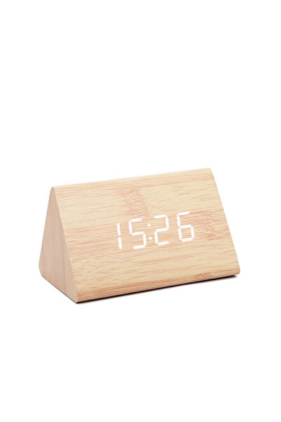 Choice Bamboo Wooden Digital Alarm Clk Time Date Temperature Display Desk Clk...