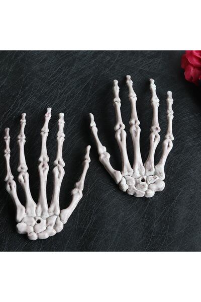 Choice1 1 pair 1 Pair Skeleton Hands Plastic Human Hand Horror Halloween Deco...