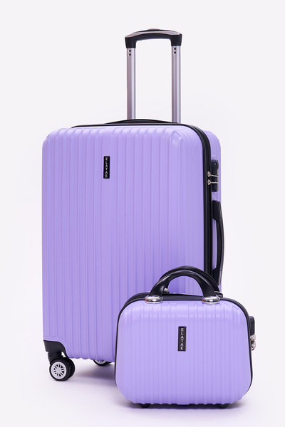 ELATAE 2'li Valiz Seti Kırılmaz Valiz Orta Boy ve Makyaj 2'li Set 1020