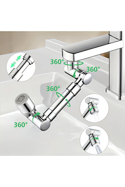Choice silvery Faucet extender sink faucet aerator extender with 2 modes spla...