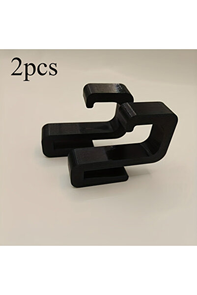 Choice1 خطافان أسودان شديدا التحمل للحمام، مناسبان للأبواب الزجاجية بسماكة 8 ...