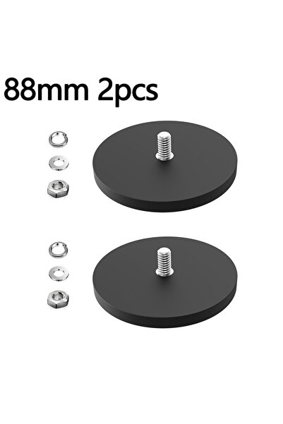 Choice مغناطيس نيوديميوم قوي مقاوم للخدش، قطعتان، قطر 88 مم (3.46 بوصة)، مطلي...