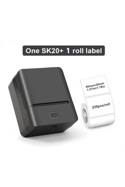 Choice black Wireless Label Maker Thermal 20-50mm Width Barcode QR Code Stick...