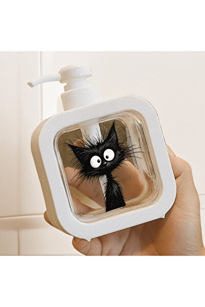 Choice 1pc Cute soap dispenser - Cartoon cat-shaped, moisturizing hand saniti...