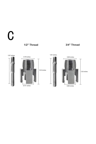 Choice C Pipe Thread Cutting Tool Integrated Internal & External Pipe Threadi...