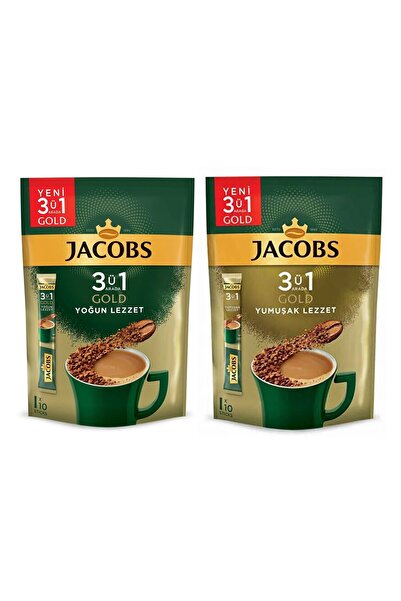 Jacobs 3-in-1 Gold 10-Pack Intense and Soft Flavor 2-Pack Mixed Pack