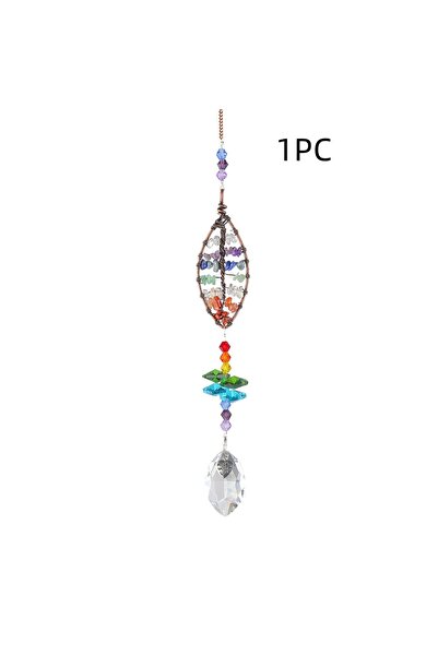 choice2 زينة معلقة على شكل شجرة الحياة من الكريستال، تُعلق على النوافذ، مزينة...