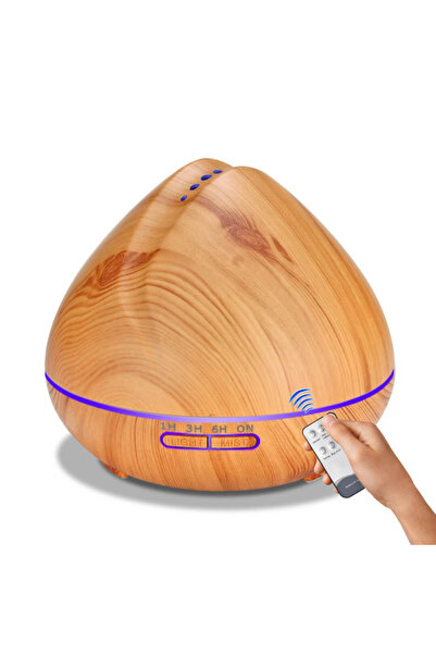 Choice EU Light Wood Grain Ultrassonic Air Humidifier 550ml Essential Oil Aro...