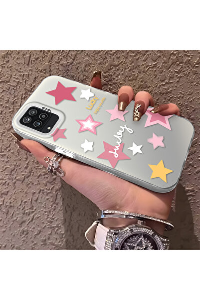 Hontinga حافظة هاتف سامسونج جالاكسي A12 متوافقة مع نجوم ملونة من السيليكون ذا...