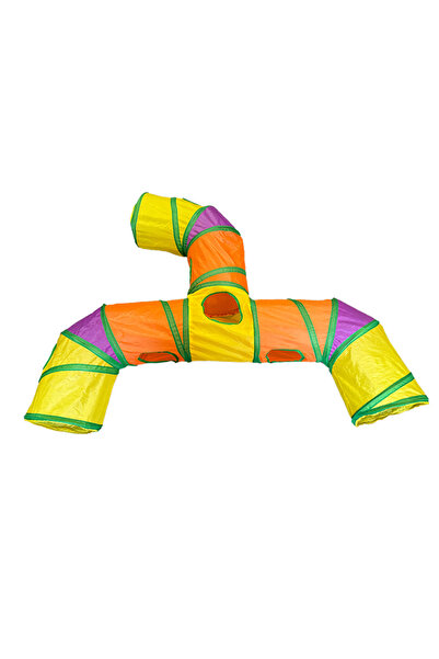 Choice A2 【E】 نفق داخلي قابل للطي للقطط، ألعاب أنابيب للحيوانات الصغيرة، أنفا...