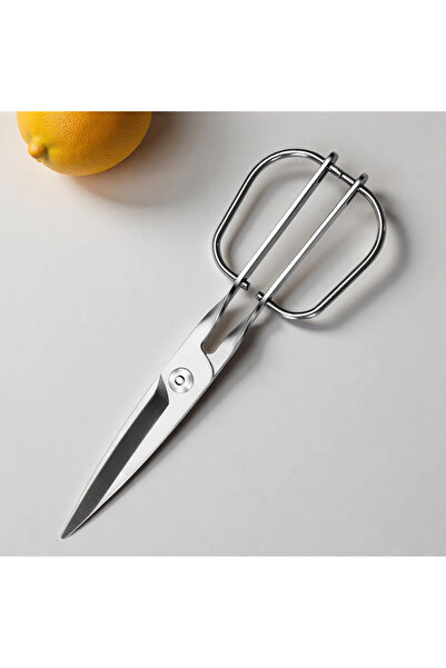 Choice مقص مطبخ فضي شديد التحمل - مقص مطبخ قابل للفصل مصنوع بالكامل من الفولا...