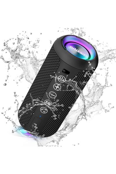 Choice5 مكبر صوت لاسلكي محمول من أورتيزان، أسود اللون، بتقنية بلوتوث 5.3، صوت...