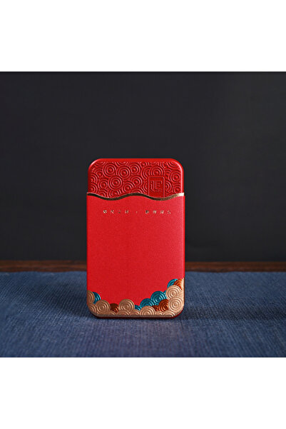 Choice3 S Red Rectangular Wavy Pattern Metal Storage Candy Box Small Portable...