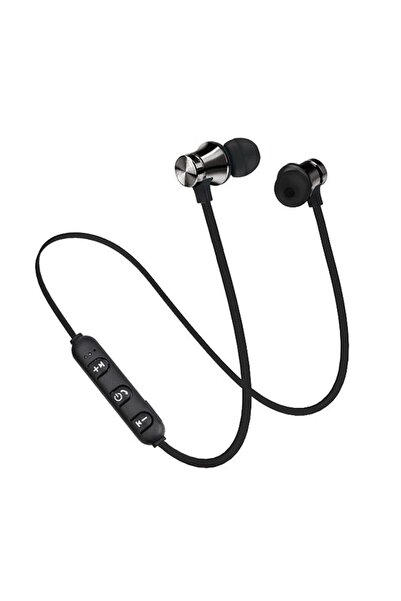 Choice سماعة أذن لاسلكية بلوتوث سوداء تُثبت على الرقبة، سماعة رياضية مقاومة ل...