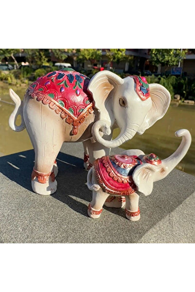 Choice تمثال فيل مصنوع من الراتنج، يمثل الأم والطفل، مناسب للحديقة الخارجية، ...
