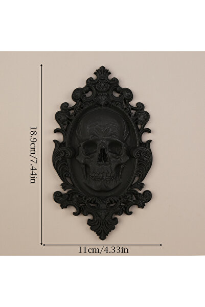 Choice black Cross-border black carved frame skull wall decoration, suitable ...