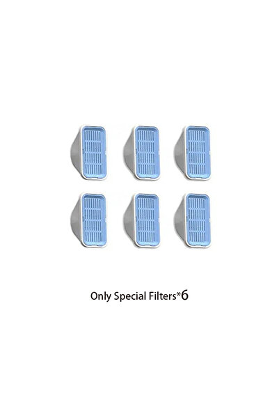 Choice1 3.2L L Only 6 filters 3.2L Wireless Stainless Steel Pet Water Feeder ...