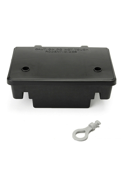 Choice Light Grey Professional Home Mouse Rodent Bait Blk Trap Station Box Ca...