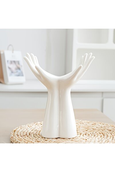 Choice G4083A White Ceramic Handmade Vase - Exquisite Home Decor, Artistic Fl...