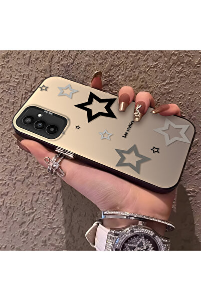 Hontinga حافظة هاتف سامسونج جالاكسي M23 متوافقة مع نمط النجوم من السيليكون ذا...