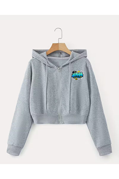 haha Printed Jacket for Children