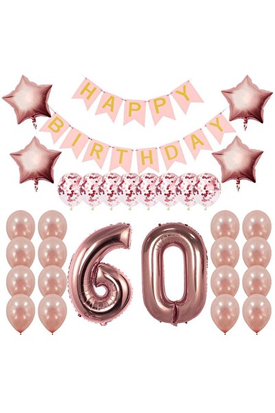 Choice as show MULTI Rose Gold 60th Birthday Decorati Party Supplies Gifts fo...