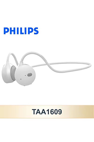 Choice سماعات رأس فيليبس TAA1609 بيضاء اللون، تعمل بتقنية توصيل الصوت عبر الع...
