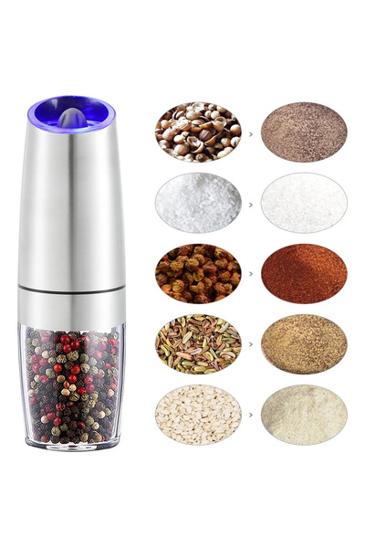 Choice1 Stainless steel Electric Automatic Mill Se Salt and Pepper Grinder Gr...