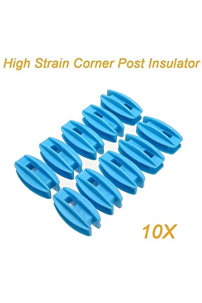 Choice1 عازل سياج كهربائي أسود، أزرق، 10 قطع، مقاوم للأشعة فوق البنفسجية، بلا...