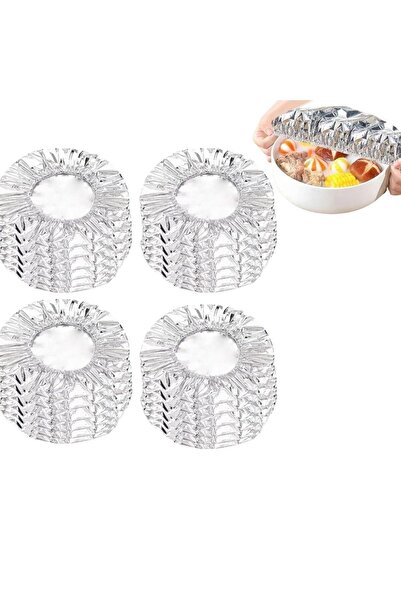 choice2 40 قطعة (10-60 قطعة) غطاء وعاء من رقائق الألومنيوم قابل لإعادة الاستخ...