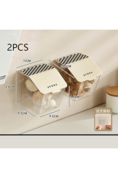 Choice 2 PCS Onion And Garlic Storage Box Kitchen Acceesories Perforation-fre...