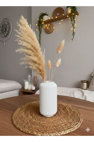 micreative3d Modern Çizgili 3D Baskı Dekoratif Vazo