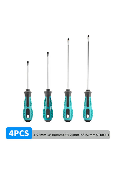 Choice1 STRIGHT SET 4pcs Multipurpose Handle Screwdrivers Set Electrician Ins...