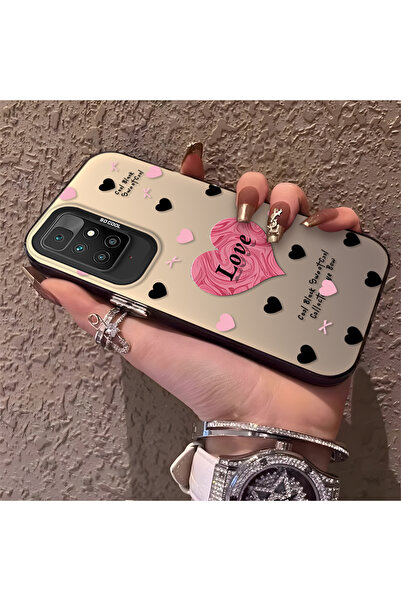 Hontinga حافظة هاتف Redmi 10 2022 متوافقة مع الحواف السيليكونية الصلبة والمضا...