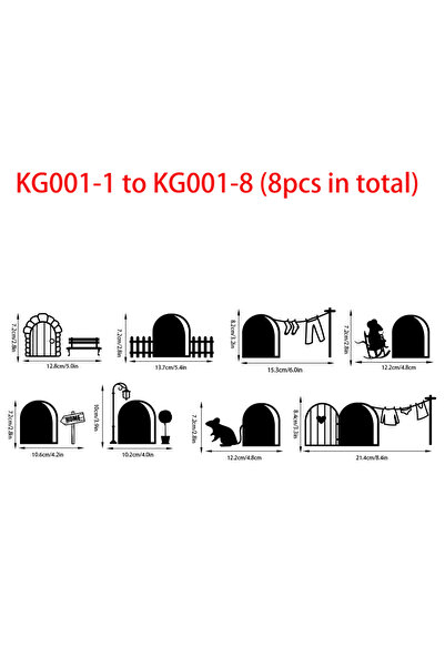 choice2 XS Mix--8pcs 5pcs Black Mouse Home Mini Switch Stickers for Indoor Ro...