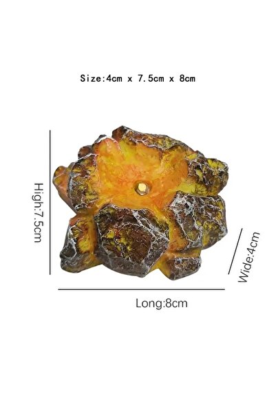 Choice بيضة ديناصور من الراتنج بقاعدة من الحمم البركانية، بيضة تنين من الحمم ...